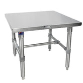 John Boos S16MS05 Open Base 30" W x 30" D Equipment Stand for Mixer and Slicer - JBS16MS05