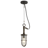 Davey Lighting Ship's Well Glass Pendant 7524 - Weathered Brass