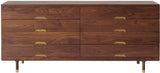 Kalon Studios Simple Dresser- Walnut - 805-W-SC-BF