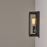 Davey Lighting Small Box Wall Light With Internal Glass