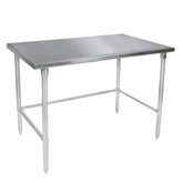 John BoosOpen Base 60"W x 24"D Stainless Steel Work Table - ST6-2460SBK