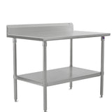 John Boos Stainless Steel Top Work Table 24"Wx30"D Stainless Steel - ST6R5-3024SSK