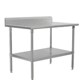 John Boos Stainless Steel Top Work Table 24"Wx30"D Stainless Steel - ST6R5-3024SSK