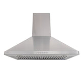 Proline Stylish Ductless Stainless Steel Wall Mounted Range Hood, 600 CFM - Proline PLJW 129 RK600
