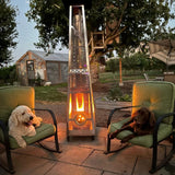 Timber Stoves Lil' Timber Elite Stainless Steel Pellet Patio Heater - WPPHLTESS1.0 - Backyard Provider