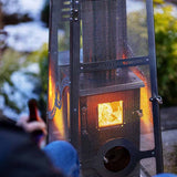 Timber Stoves Lil' Timber Elite Stainless Steel Pellet Patio Heater - WPPHLTESS1.0 - Backyard Provider