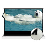 VIVIDSTORM Pearl White Cinema Plus Motorized Tension Floor Rising Projector Screen