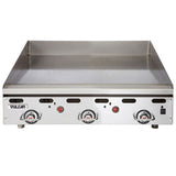Vulcan 36" Natural Gas Griddle with Snap Action Thermostatic Control - 81,000 BTU - MSA36
