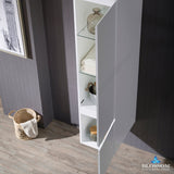 Blossom Monaco 15 Inch Wall Hung Linen Cabinet - V8000 15 01 - Backyard Provider