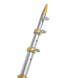 TACO Marine 18' 1-1/2"Diameter Aluminum Tele-Outrigger Poles Sport Fishing / Outrigger Poles OT Series