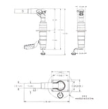 TACO Marine Grand Slam -180 Mount 1-1/2" Outrigger Pair Arm Facing Forward - GS390