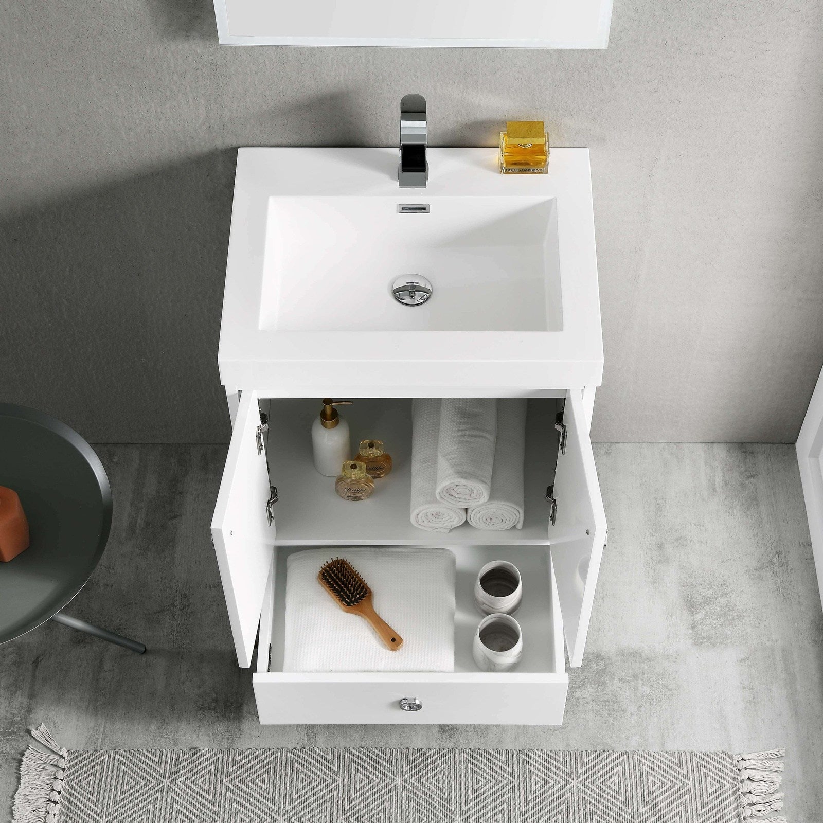Blossom Lyon 24 Inch Vanity - V8023 24 01 - Backyard Provider