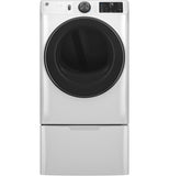GE APPLIANCES GFD65GSSVWW GE(R) 7.8 cu. ft. Capacity Smart Front Load Gas Dryer with Steam and Sanitize Cycle - GFD65GSSVWW-KT