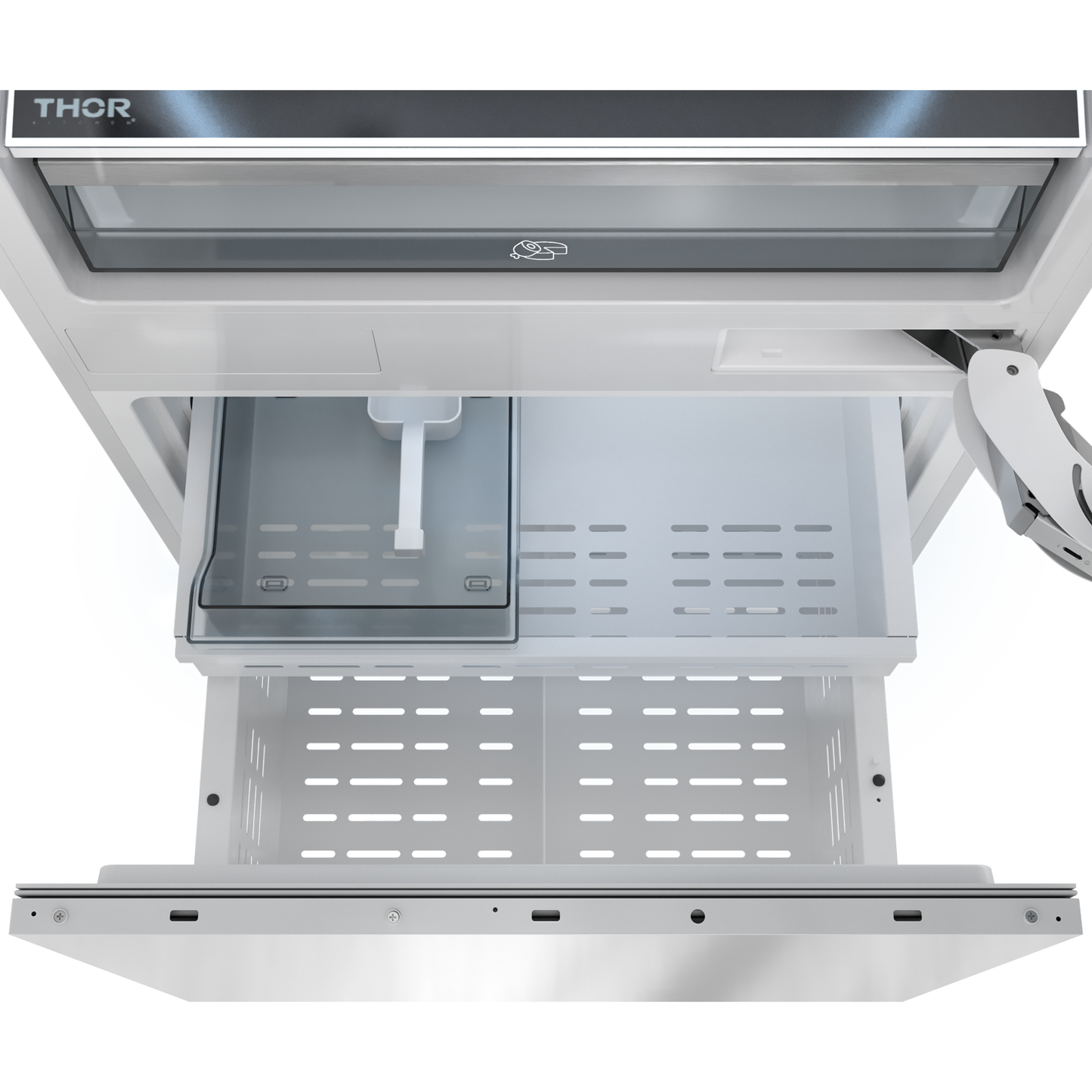 Thor Kitchen 30-inch Built-In Stainless-Steel Panel-Ready Bottom Mount Refrigerator – XRF3016BBP-SS