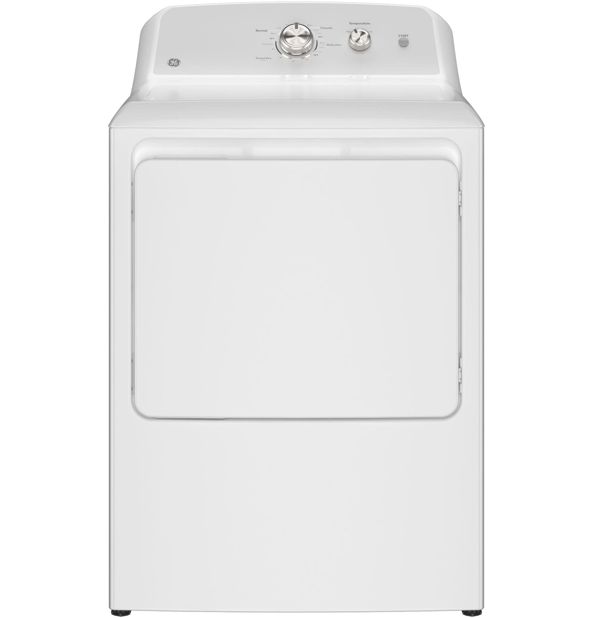 GE APPLIANCES GTD38GASWWS GE(R) 7.2 cu. ft. Capacity Gas Dryer with Up To 120 ft. Venting and Reversible Door​ - GTD38GASWWS-KT