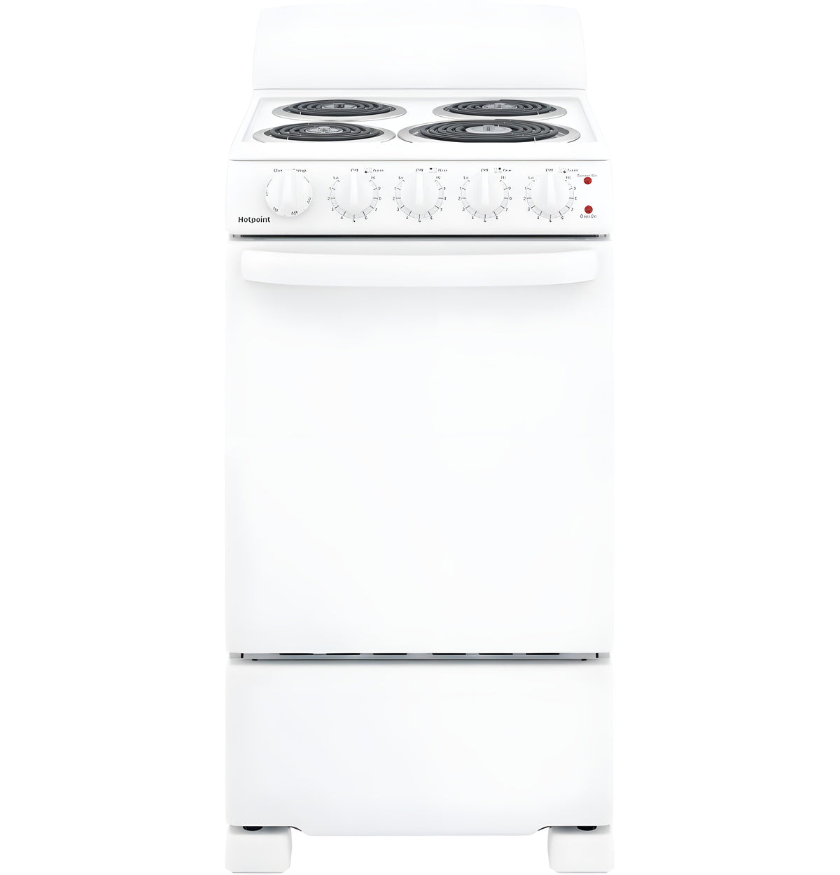 HOTPOINT 20" Electric Free-Standing Front-Control Electric Range - RAS200DMWW-KT