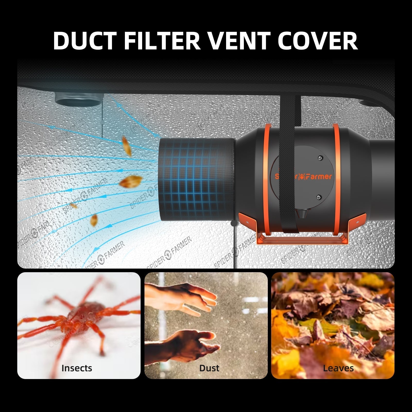 Spider Farmer 2024 Upgrade 2’x4’ Complete Grow Tent Kit丨SF2000 301H EVO Full Spectrum LED Grow Light丨6” Clip Fan丨4” Ventilation System with Temperature and Humidity Controller