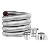 US Stove CLK-25 6 In. x 25 ft. Fireplace Insert Direct Connect Kit w/ Cap New