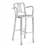 Emeco 1006 Navy Barstool With Arms - 1006 30A