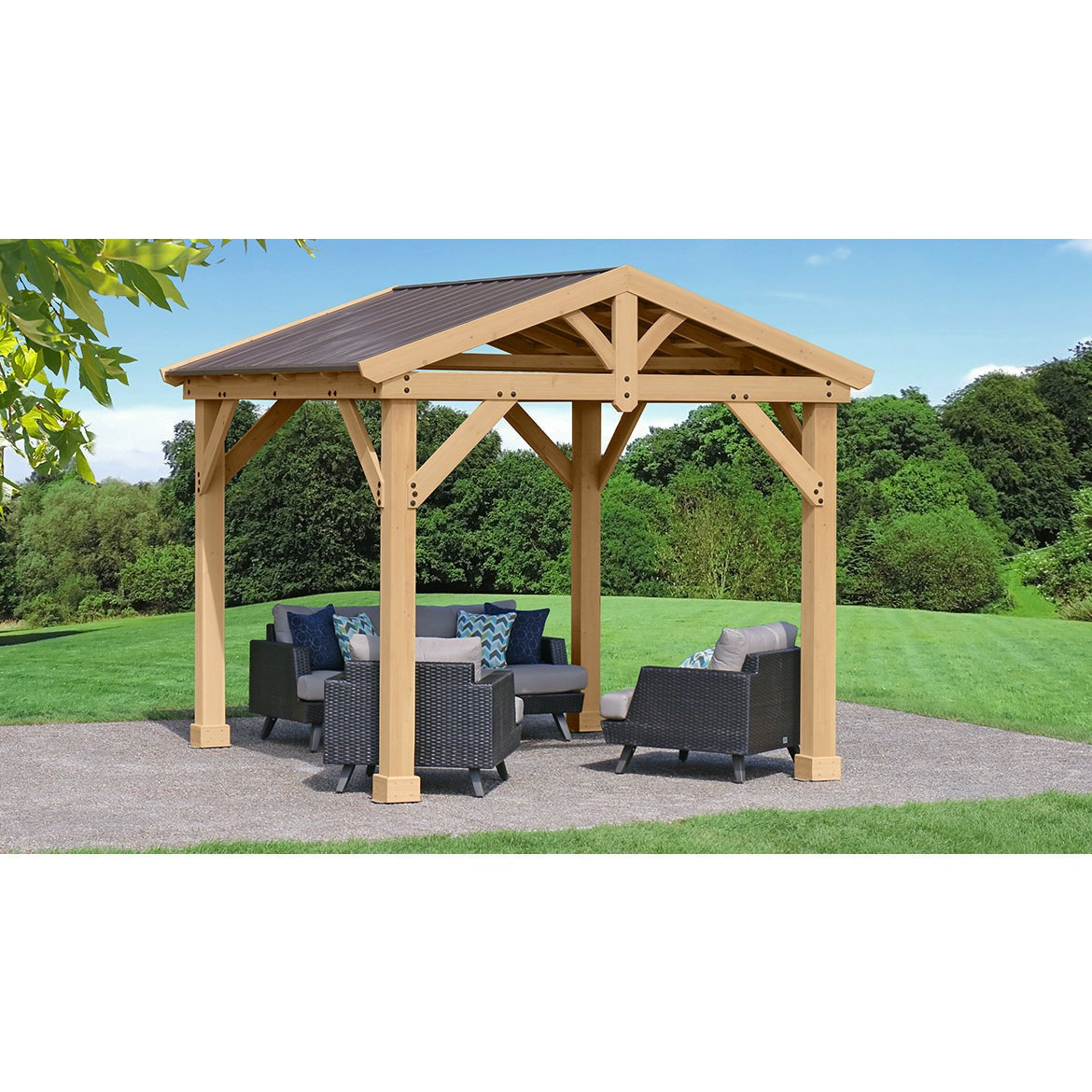Yardistry 10' x 10' Meridian Pavilion YM11909COM