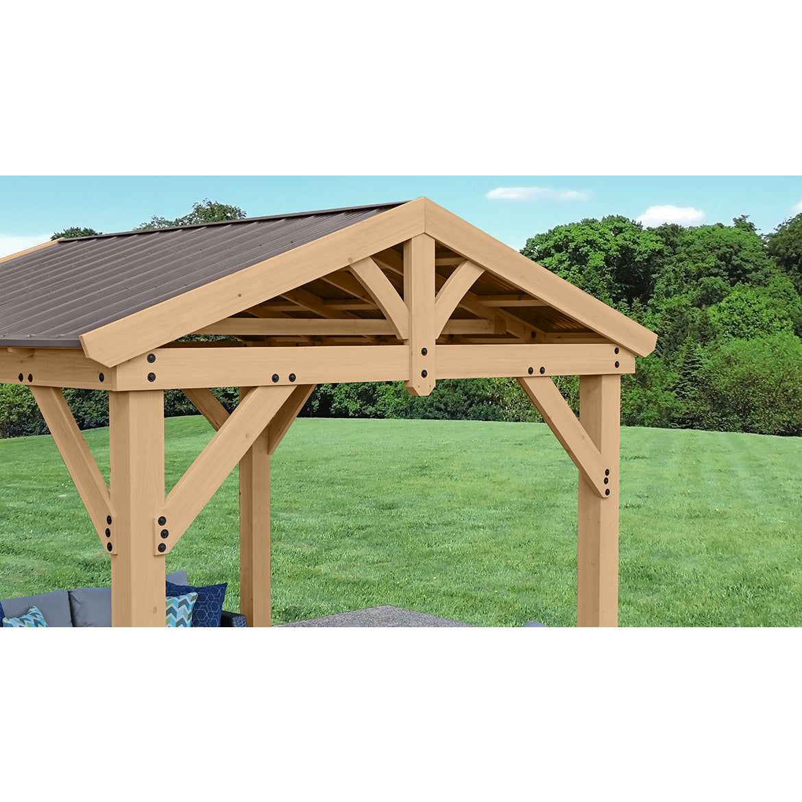 Yardistry 10' x 10' Meridian Pavilion YM11909COM