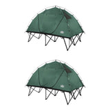 Kamp Rite CTC 2-Person Compact Collapsible Backpacking Camping Tent Cot 2 Pack - 114961