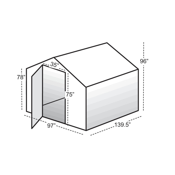 Solexx Garden Master Deluxe Greenhouse - G-508-D