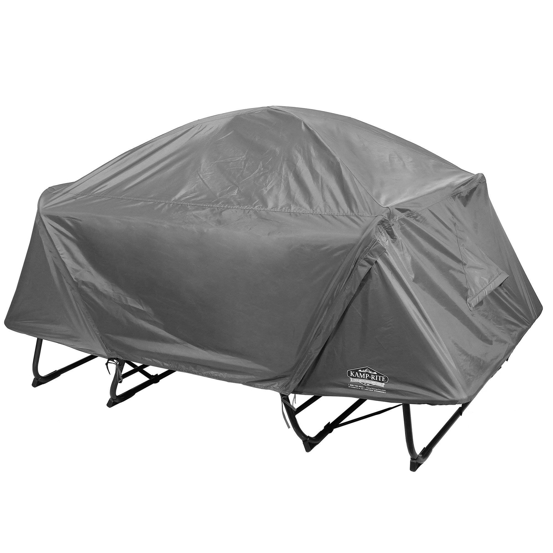 Kamp-Rite Portable Versatile Double Tent Cot, Chair, and Tent, Gray 2 Pack - 259236