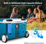 AOBOSI 12v Fridge With Buit-in Bass Speaker and Battery 42qt - UL-SU-PG36E-BU