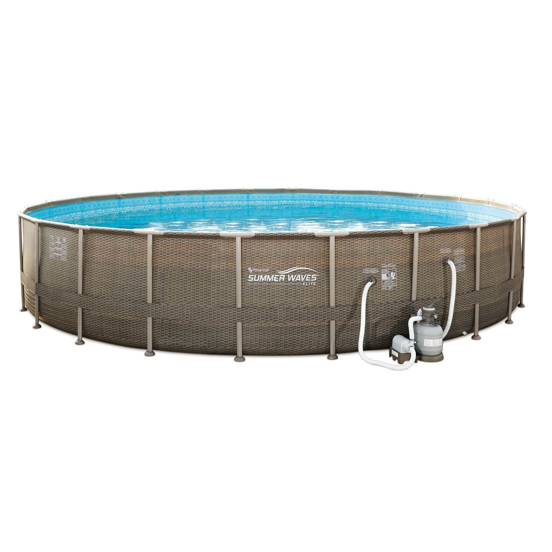Summer Waves Frame Pool w/Corona Inflatable Float 2 Pack w/Floating Cooler - 144312