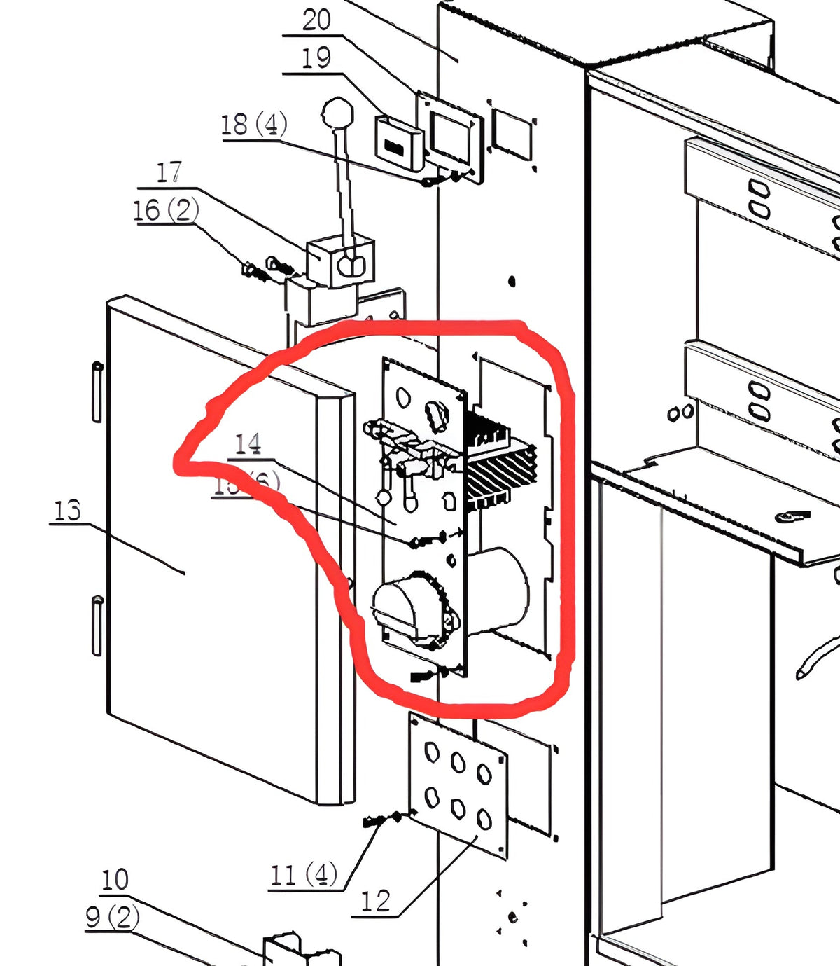 KAKA Industrial Spare part# 14 blade welder for vertical band saw VS-1611 - 188201-14-220V