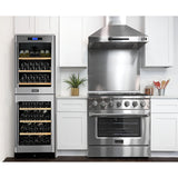 Kucht Professional 36 in. Propane Gas Burner/Electric Oven Range in Stainless Steel with Silver Knobs  - KDF362/LP-S