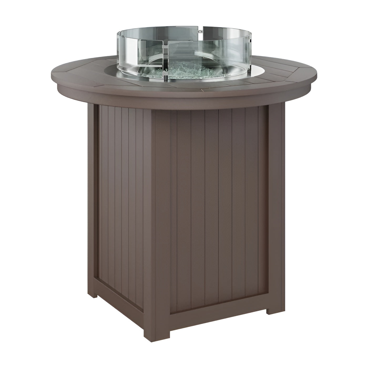 Berlin Gardens Donoma 44" Round Fire Table - Dining Height- DRFT3044DBK