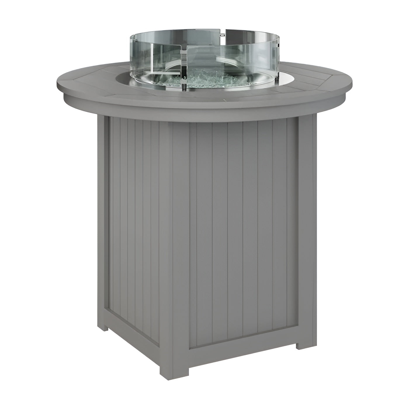 Berlin Gardens Donoma 44" Round Fire Table - Dining Height- DRFT3044DBK