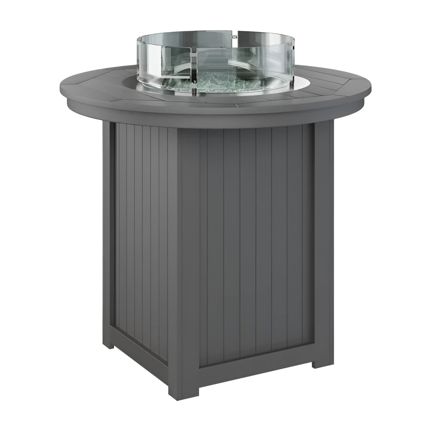 Berlin Gardens Donoma 44" Round Fire Table - Dining Height- DRFT3044DBK