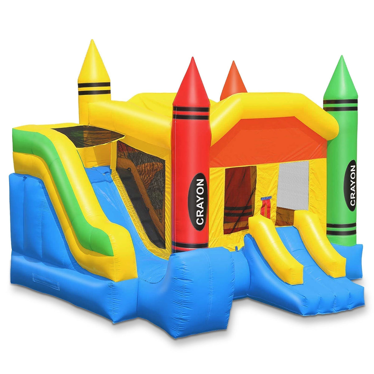 Commercial Crayon Castle Inflatable Bounce House and Slide by Cloud 9