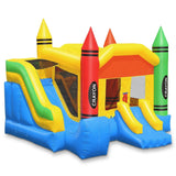 Commercial Crayon Castle Inflatable Bounce House and Slide by Cloud 9