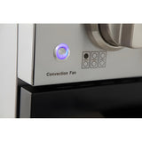 Kucht Professional 36 in. 5.2 cu ft. Natural Gas Range with Black Door and Silver Knobs - KNG361-K