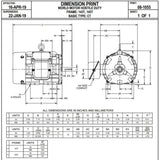 U. S. Motors Nidec HD1P2E 1 HP 1800 RPM 143T Frame 230/460V TEFC Electric Motor - HD1P2E