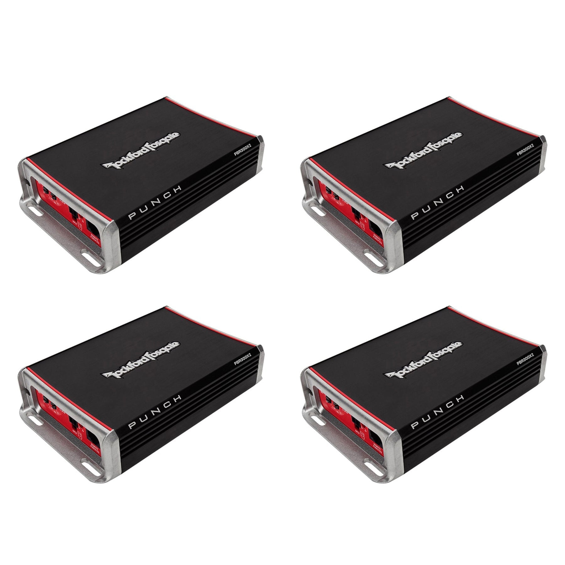 Rockford Fosgate PBR300X2 300 W 2-Channel Amp for Compact Sub Systems 4 Pack - 194529