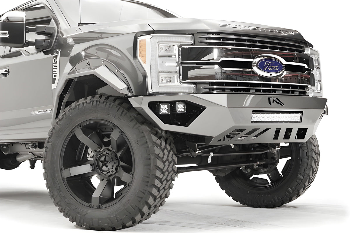Fab Fours Open Fender Vengeance No Guard Front Bumper 2017-2022 Ford F250/F350 Superduty - FS17-V4161-1