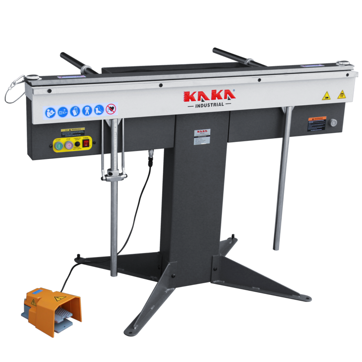 Kaka Industrial EB-5216 52" Magnetic Sheet Metal Brake, 16-Gauge Capacity, 6.5-Ton Power, 220V - 173410