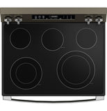 GE APPLIANCES GRF600AVES GE(R) 30" Free-Standing Electric Convection Range with No Preheat Air Fry and EasyWash(TM) Oven Tray - GRF600AVES-KT