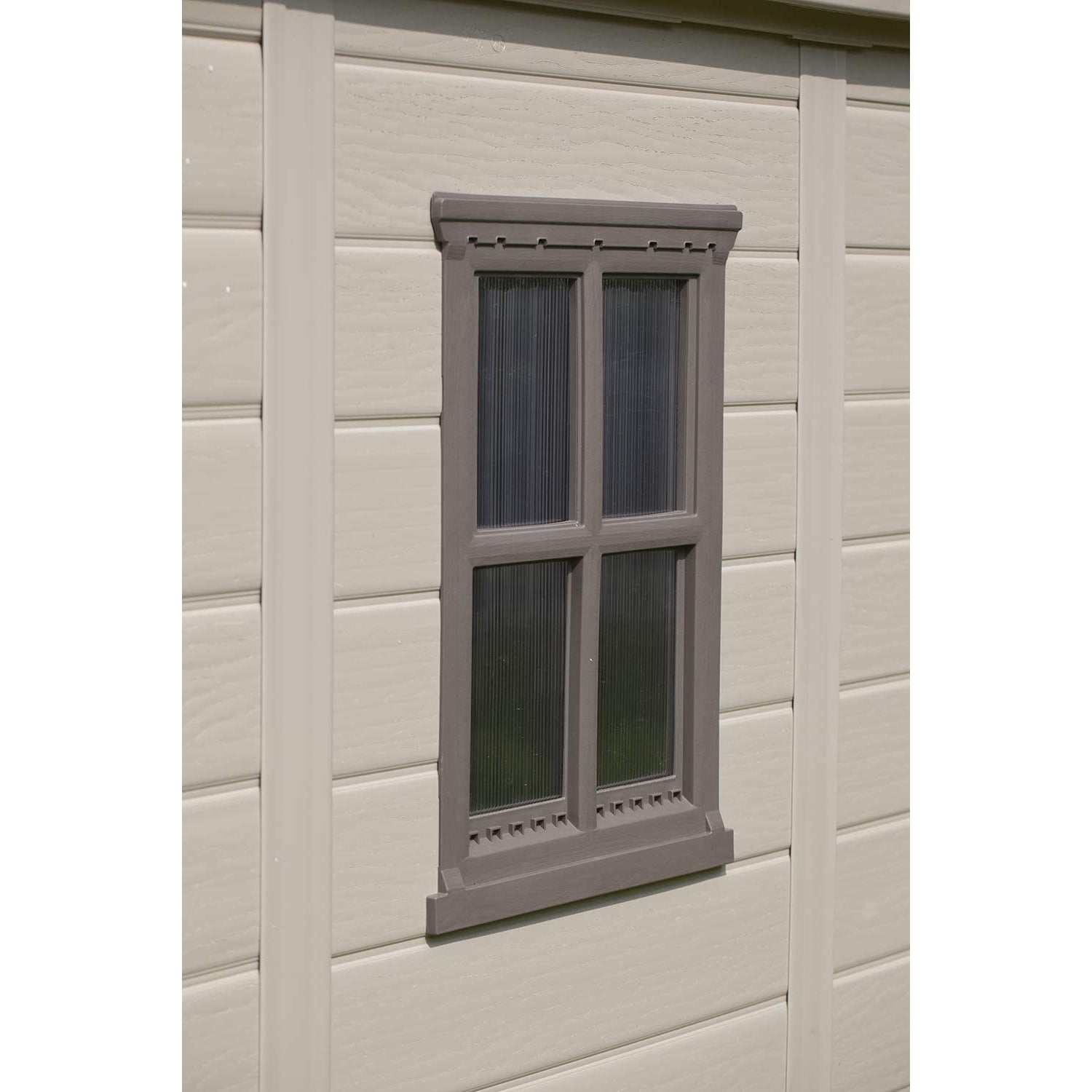 Keter 213562 Factor 6 x 6 All Weather Resistant Outdoor Storage Shed, Beige - 219806