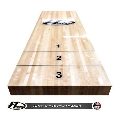 Hudson Shuffleboards Maple Shuffleboard Butcher Block Plank - Maple-Hud