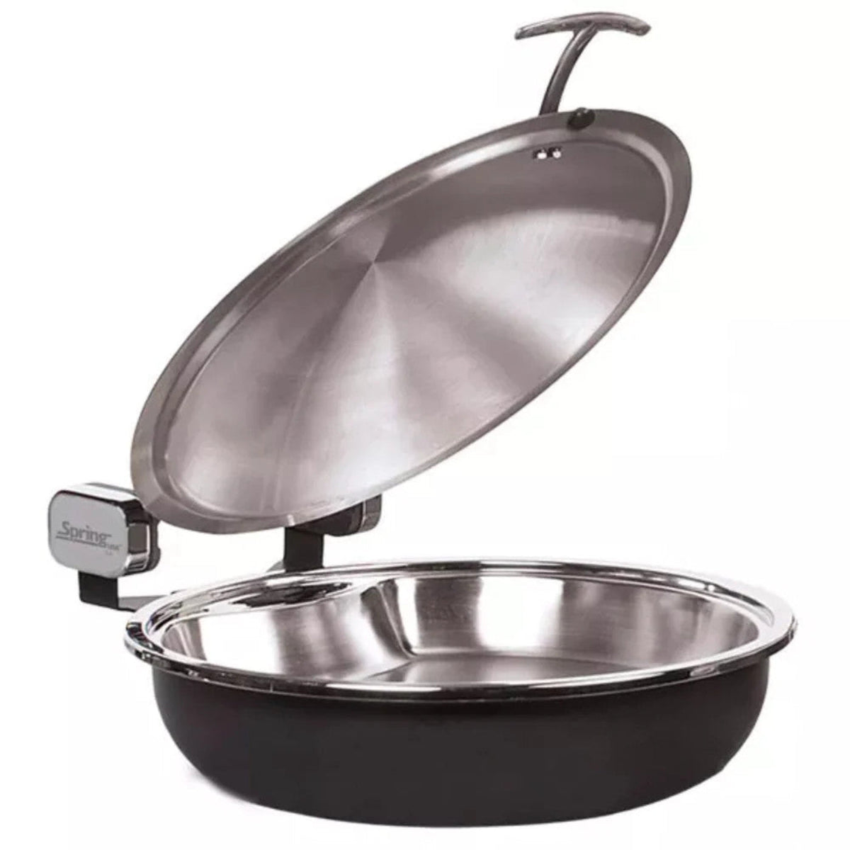 Spring USA 2382-8/36 Seasons Buffet Server, Sauteuse, Titanium w/Chrome Accents, 15 1-4" - SP2382836