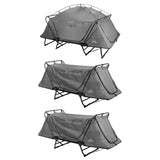 Kamp-Rite Portable Double Tent Cot, Chair, & Tent for 2 Campers, Gray 3 Pack - 259318