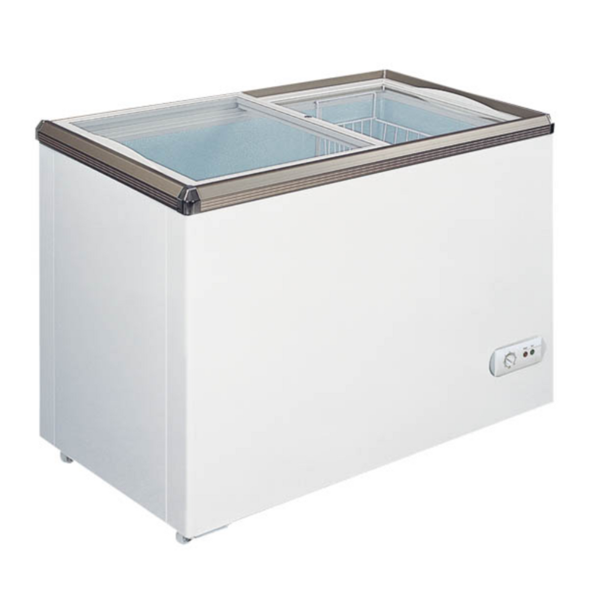 Chef AAA Commercial 29" Glass Door Frozen Food or Ice Cream Chest Freezer Display 5.3cu.ft. - FR-CN-0150