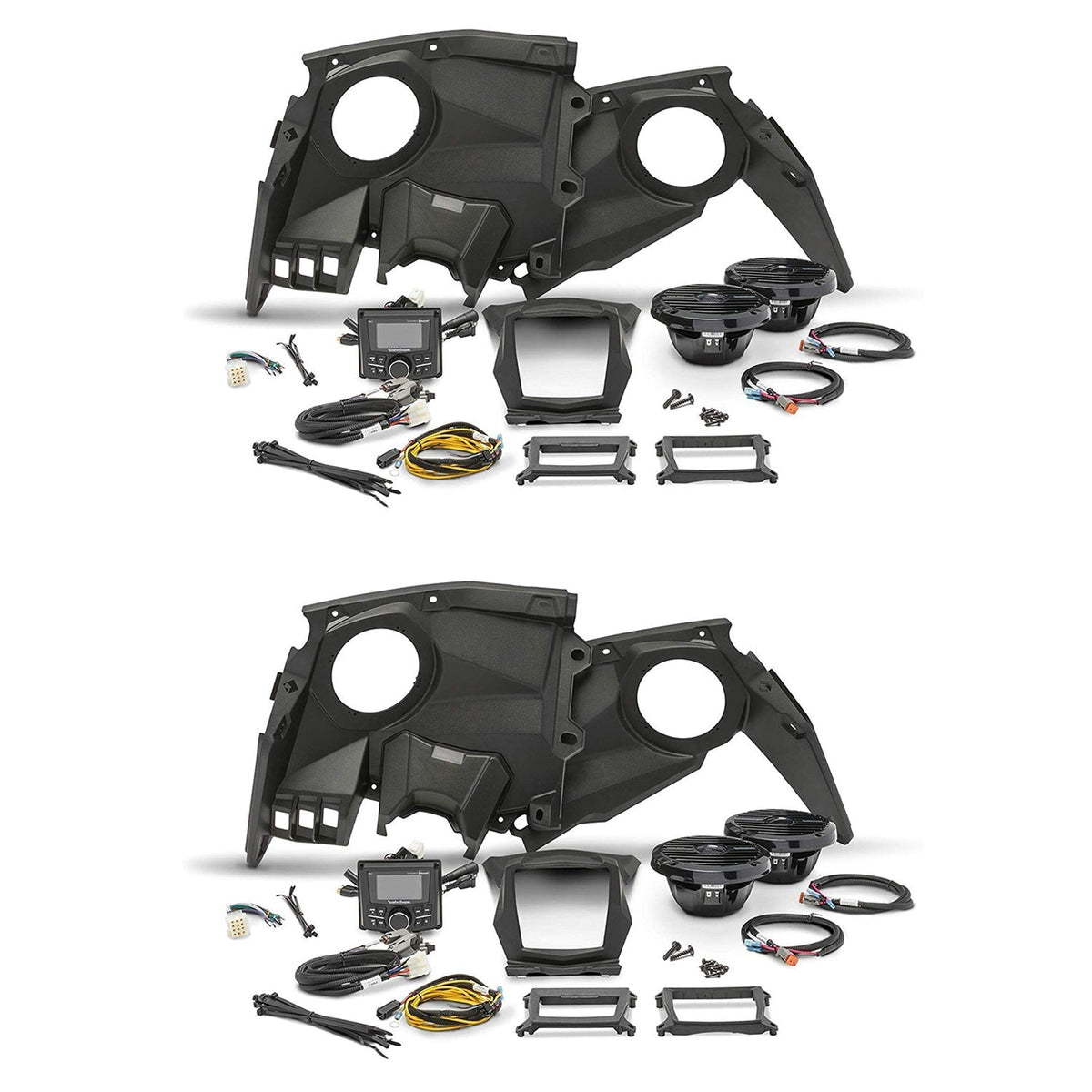 Rockford Fosgate Stereo w/ Front Speaker Kit for Maverick X, 2017-19 2 Pack - 194040