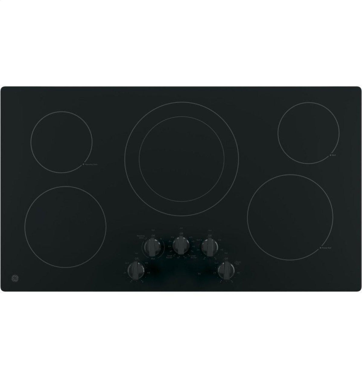 GE APPLIANCES JP3036DLBB GE 36" Built-In Knob Control Electric Cooktop - JP3036DLBB-KT